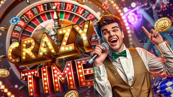 BDT222 Crazy Time host delivering live wheel game excitement, Crazy Time rewards, and mobile gameplay options BDT222 Crazy Time host presenting bonus round